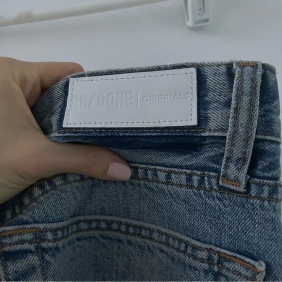 RE/DONE High Rise Blue Denim Mom Jeans 26 - Picture 9 of 12